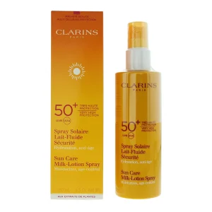 اسپری ضد آفتاب شیر مانند کلارنس  +SPF50